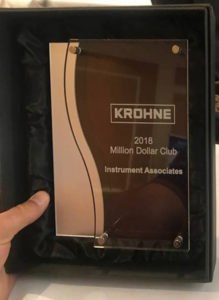 Krohne Million Dollar Club Award